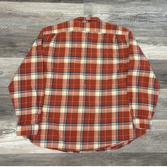 Eddie Bauer Tartan Plaid Mens 2XL Relaxed Chest Pocket Button Down Flannel Shirt - Picture 3 of 12